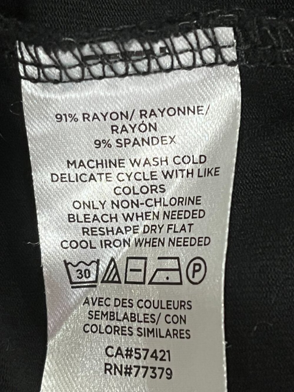 Ann Taylor Boatneck Tunic Tee in Black, Size L - Picture 5 of 7
